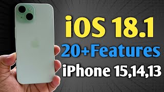 iOS 181 Released  20 Features in iPhone 15 iPhone 14 iPhone 13 without apple intelligence [upl. by Naeroled393]