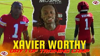 Chiefs Rookie WR Xavier Worthy Is Back On The Field For Camp  Hes Ready To Go [upl. by Llennahc]