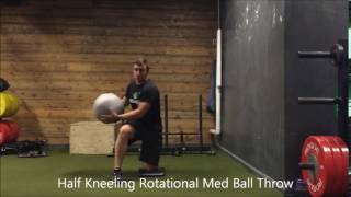 Resilient Performance  Half Kneeling Rotational Med Ball Throw [upl. by Dlanger]