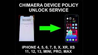 Apple Blocked Chimaera Policy Unlock Service All Models Supported [upl. by Tosch121]