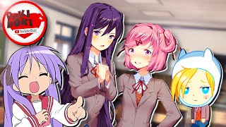 Yuri and Natsuki arguing once again w OfficialFinnTDK  Doki Doki YouTube Club DDLC Mod [upl. by Llemij504]