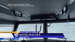 Stormy conditions led to several rescues at Lake Tahoe over Labor Day weekend [upl. by Enrol]