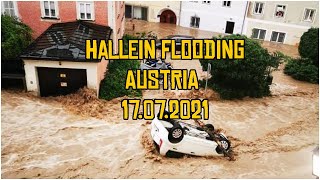 Hallein Flooding in Austria  07172021 [upl. by Arratoon245]