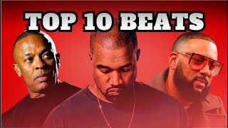 TOP 10 DES MEILLEURS BEATS DU RAP les meilleures instrus de lhistoire du rap [upl. by Airdnaxela]