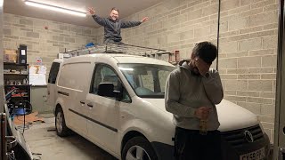 VW Caddy Maxi camper van conversion part 1 Winter project [upl. by Newcomer364]