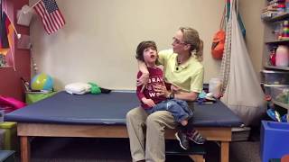 Head Control Exercises for a Child with Cerebral Palsy 001 [upl. by Trebbor]