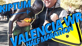 ¡RÉCORD DEL MUNDO EN VALENCIA La media maratón de Abraham Kiptum [upl. by Aisaim]