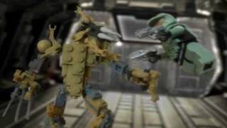 Spartan vs Flood beast Lego Halo [upl. by Reisch]