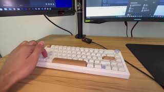 GMK67 with KTT Kang White V3 sound test CREAMY [upl. by Kaliski]