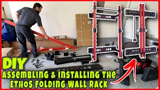 How To Assemble amp Install The ETHOS Folding Wall Rack  Using 360 Self Leveling Laser DIY [upl. by Gerik]