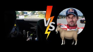 FLAT OUT Rally Onboard  Battling the GOAT Sebastien Loeb 🤩 🐐 [upl. by Tnemelc]