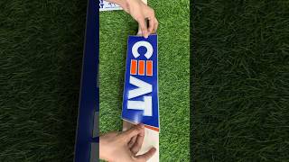 Sticker on Cricket bat CEAT sticker apply to cricket bat at Home shorts sticker cricket [upl. by Atik]