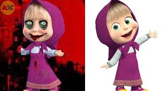 Masha And The Bear Horror Version Art 2024  bhoot  ماشا والدب  masha and the bear masha y el oso [upl. by Idnim]