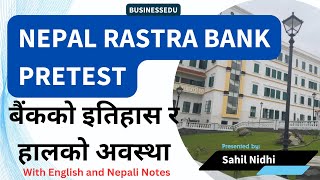 History of Banks Short Notes Pretest Nepal Rastra Bank and for all commercial banks [upl. by Bran]