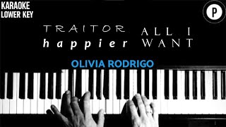 🎙️ OLIVIA RODRIGO Karaoke SONGS 🎙️ TRAITOR  ALL I WANT  HAPPIER [upl. by Anchie]