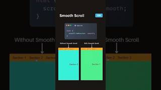 Simple singlepage smooth scrolling  Smooth Scrolling using HTML CSS only shorts scrollanimation [upl. by Cohleen470]