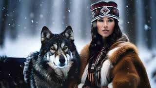 WINTER SHAMANIC DRUMS tribal primal music ambient 🐺 Shaya Meditations [upl. by Shrier]