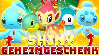 SO BEKOMMT IHR MANAPHY PHIONE UND DIE SHINY STARTER POKÉMON STATUEN [upl. by Eidnalem]