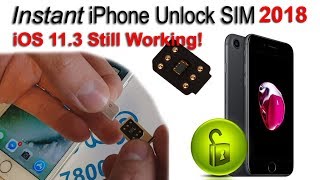 NEW iPhone Instant Unlock SIM Working on Latest iOS 113 [upl. by Rosenkranz]