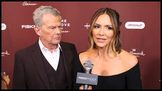 Katharine McPhee Foster amp David Foster • About promoting their album Christmas Songs  Press Pass LA [upl. by Eremehc]