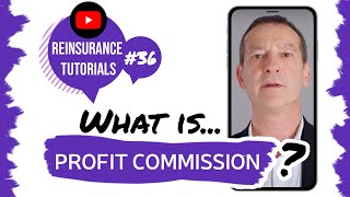 ✅ What is profit commission  Reinsurance tutorials 36 [upl. by Ahseenat626]