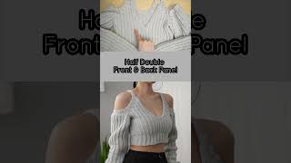 How to Crochet a Balloon Sleeve Crop Top in 5 Easy Steps crochet crochetpattern crochettutorial [upl. by Rafat]