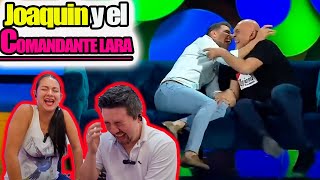 Comediante ESPAÑOL  Reaccion a Joaquín y el Comandante Lara  El Mejor Duelo de Chistes [upl. by Aleakim907]