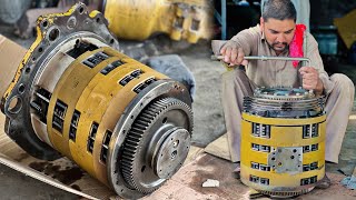 Caterpillar Grader 140G Gear Transmitaion Repairing Process By Expert Mechanic [upl. by Eceinej]