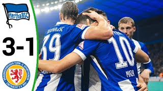 Hertha vs Eintracht Braunschweig 31 All Goals and Extended Highlights [upl. by Otter309]