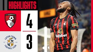 An alltime PREMIER LEAGUE CLASSIC  AFC Bournemouth 43 Luton Town [upl. by Eivlys29]