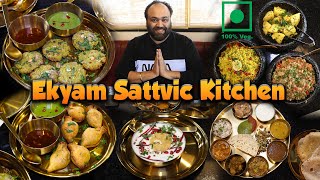 Unlimited Sattvic Thali In Rs 290 At Ekyam Sattvic Kitchen [upl. by Clarise419]