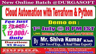 Cloud Automation Online Training  DURGASOFT [upl. by Ailekahs]