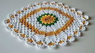 crochet table mat sousplat placemats thalposh rumalbeautyofcrochet4345 [upl. by Eerehs]