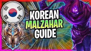 WHEN A KOREAN CHALLENGER PLAYS MALZAHAR MID  CHALLENGER MALZAHAR GUIDE [upl. by Alice]