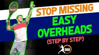 Overhead Smash Tennis Lesson How to Crush the Lob Every Time Step by Step Instruction 2018 [upl. by Daahsar]