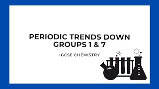 IGCSE Chemistry Periodic Trends Down Groups 1 amp 7 [upl. by Belier]