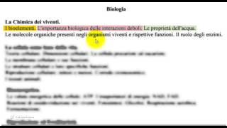 1 La chimica dei viventi per i test di ammissione [upl. by Sokil]