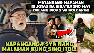 MATANDANG MAYAMAN NILIGTAS NA BINATILYONG MAY DALANG BIGAS SA HOLDAPER [upl. by Ahgem]