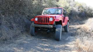 Jeep JK quotShort Cutquot concept vehicle tackling moguls [upl. by Adnole]