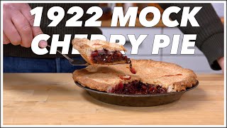 1922 Mock Cherry Pie Recipe  Old Cookbook Show [upl. by Hadwin]