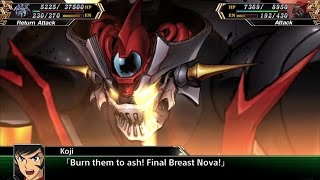 Super Robot Wars V ENG  vs Mazinger ZERO Part 3  Final Breast Nova [upl. by Atnohsal21]