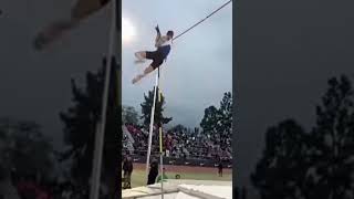 Pole vaulting gameJumping with the help of poleshortstrending [upl. by Marlie]