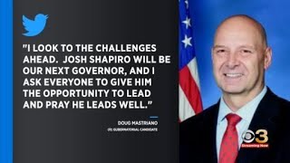 Doug Mastriano concedes to Josh Shapiro in Pa governor race [upl. by Elinor]