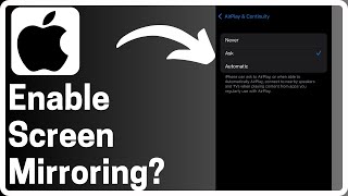 How To Turn On Screen Mirroring on iPhone  Full Guide [upl. by Olivero]