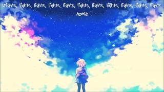 【Nightcore】 Lights  Ellie Goulding Lyrics [upl. by Hardunn]