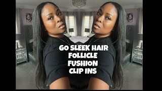 GO SLEEK HAIR FOLLICLE FUSHION CLIP INS [upl. by Berlin977]