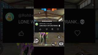 lone wolf 💀 no internet prank⚡ freefire shorts vairal [upl. by Noived]