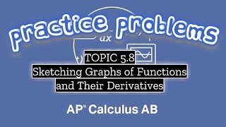 AP Calculus AB TOPIC 58 Sketching Graphs of Functions and Their Derivatives [upl. by Gotthelf358]