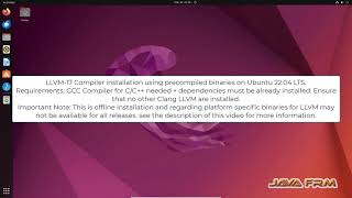 How to install Clang LLVM 17 from Zip Archive precompiled binaries on Ubuntu 2204 LTS  CC [upl. by Atinob]