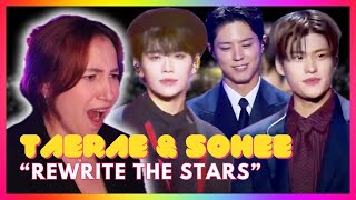 Taerae Zerobaseone amp Sohee Riize ft Park BoGum quotRewrite The Starsquot  Mireia Estefano Reaction [upl. by Oratnek]